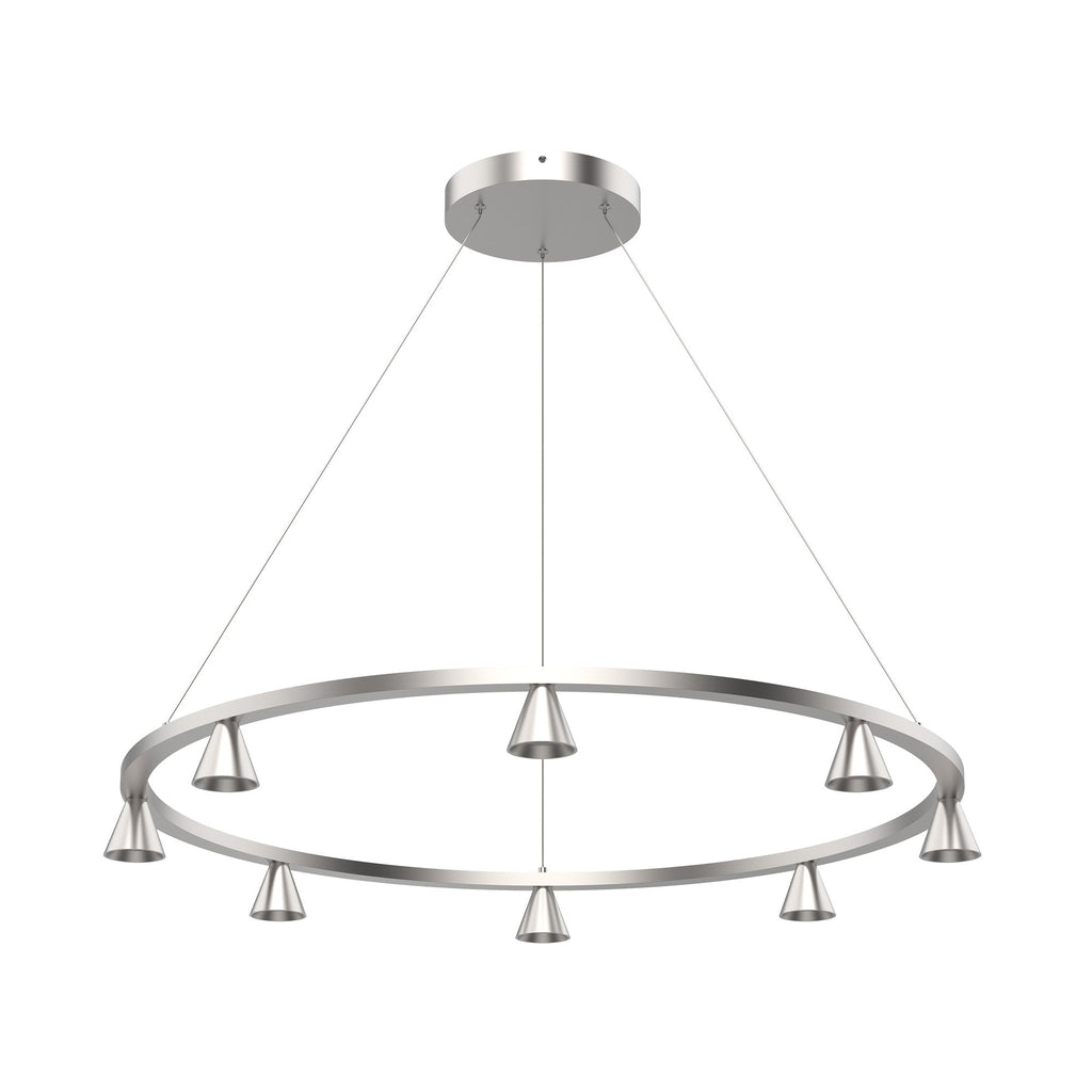 Dune 33-in Chandelier — Brushed Nickel [Universal Voltage]