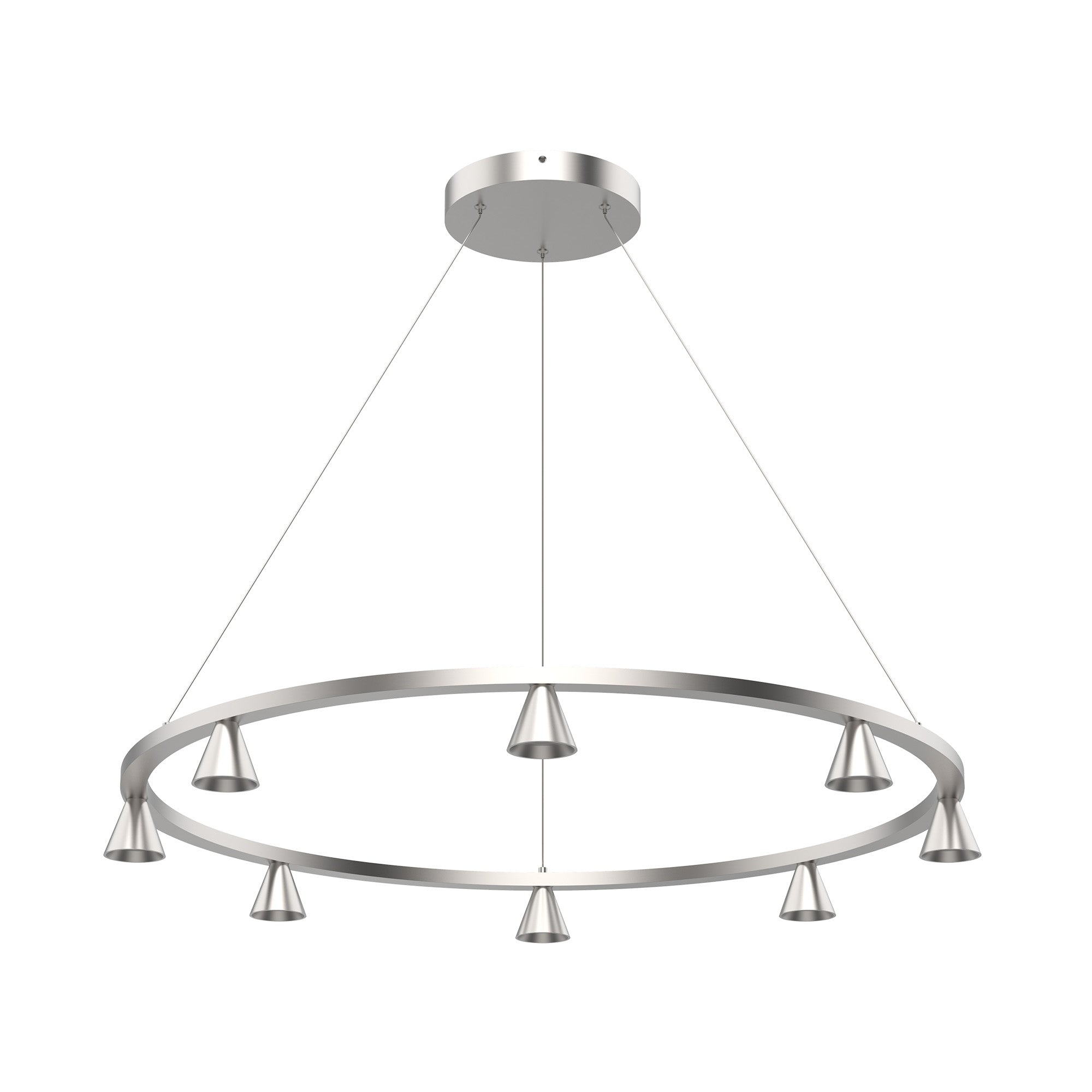 Dune 33-in Chandelier — Brushed Nickel [Universal Voltage]