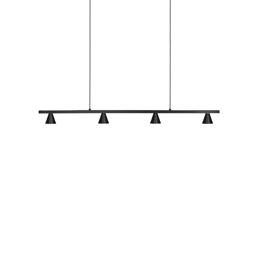Dune 37-in Linear Pendant — Black [Universal Voltage]