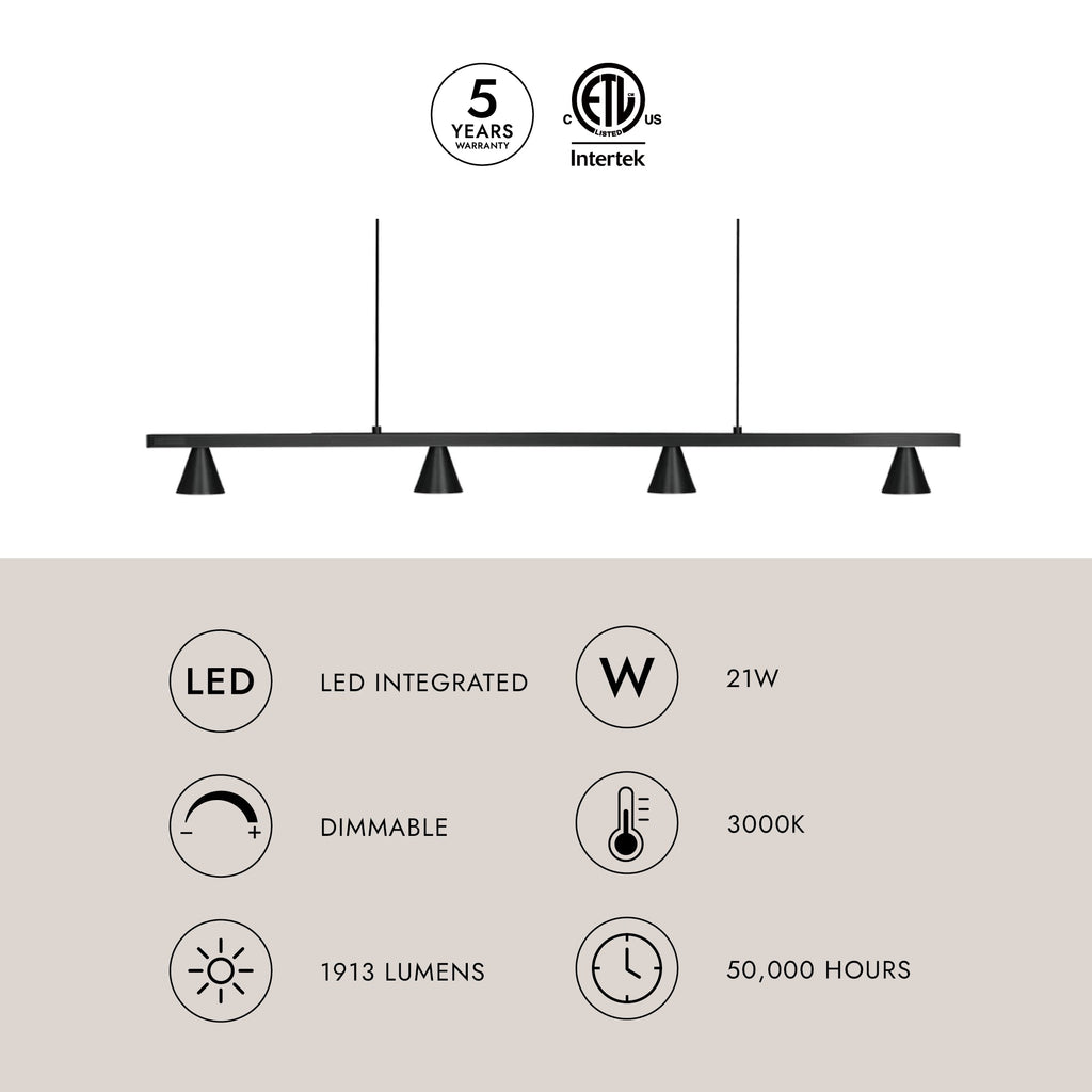 Dune 37-in Linear Pendant
