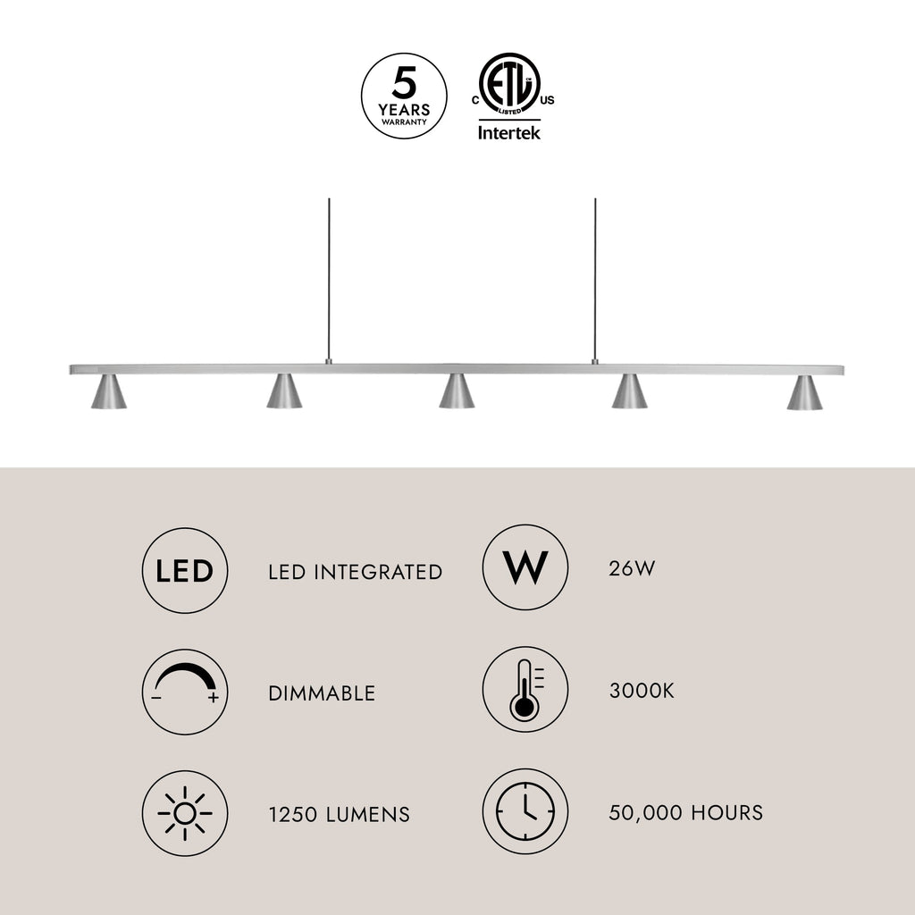 Dune 47-in Linear Pendant