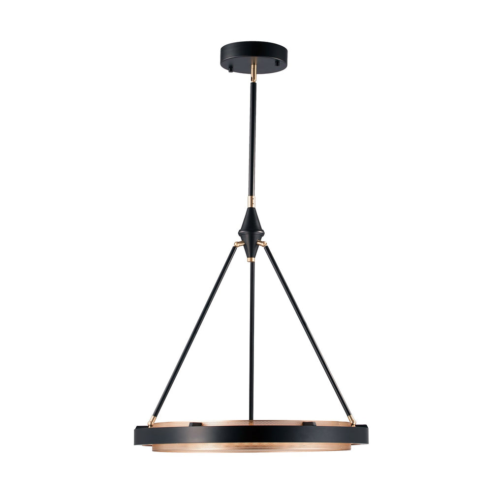 Duo 24-in Pendant — Classic Black/Gold Shimmer [Universal Voltage and 0-10 Dimming]