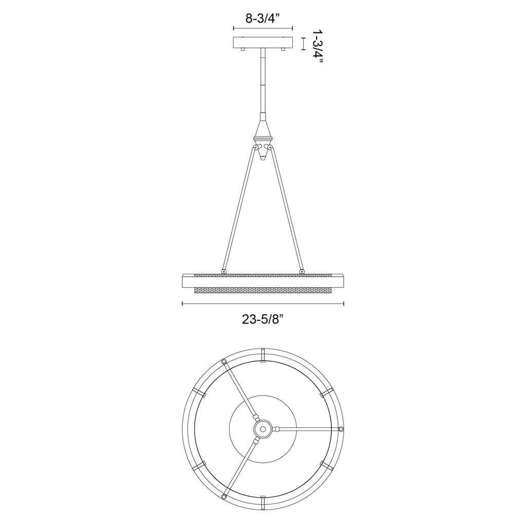Duo 24-in Pendant