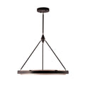 Duo 32-in Pendant — Classic Black/Silver Shimmer [Universal Voltage and 0-10 Dimming]