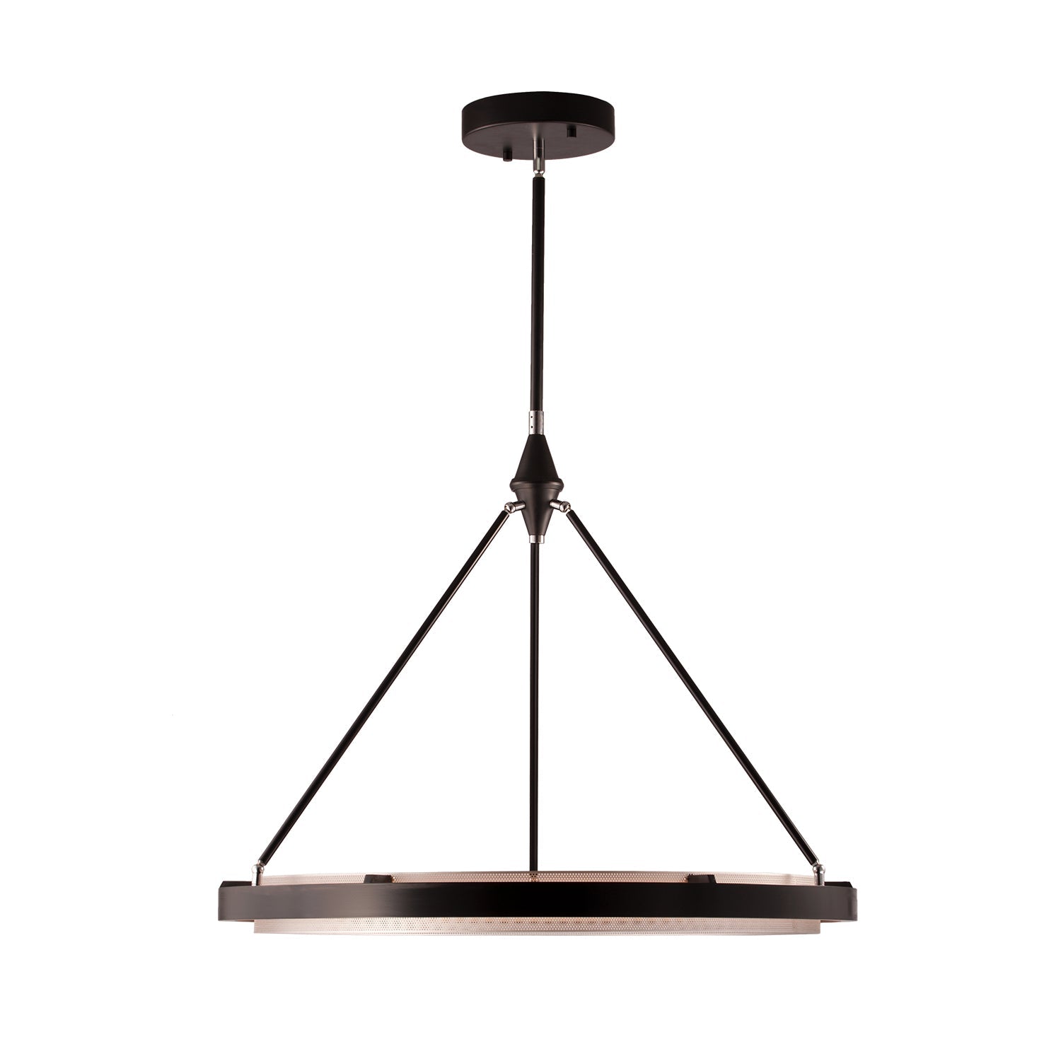 Duo 32-in Pendant — Classic Black/Silver Shimmer [Universal Voltage and 0-10 Dimming]
