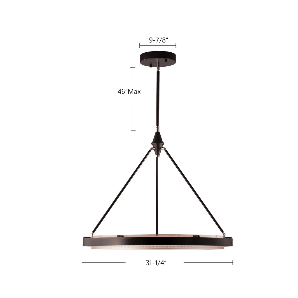 Duo 32-in Pendant