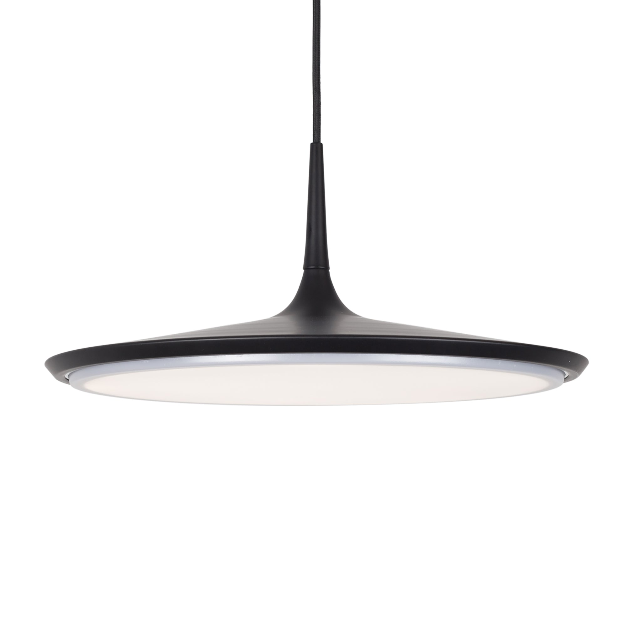 Disc 16-in Pendant — Black [Universal Voltage]