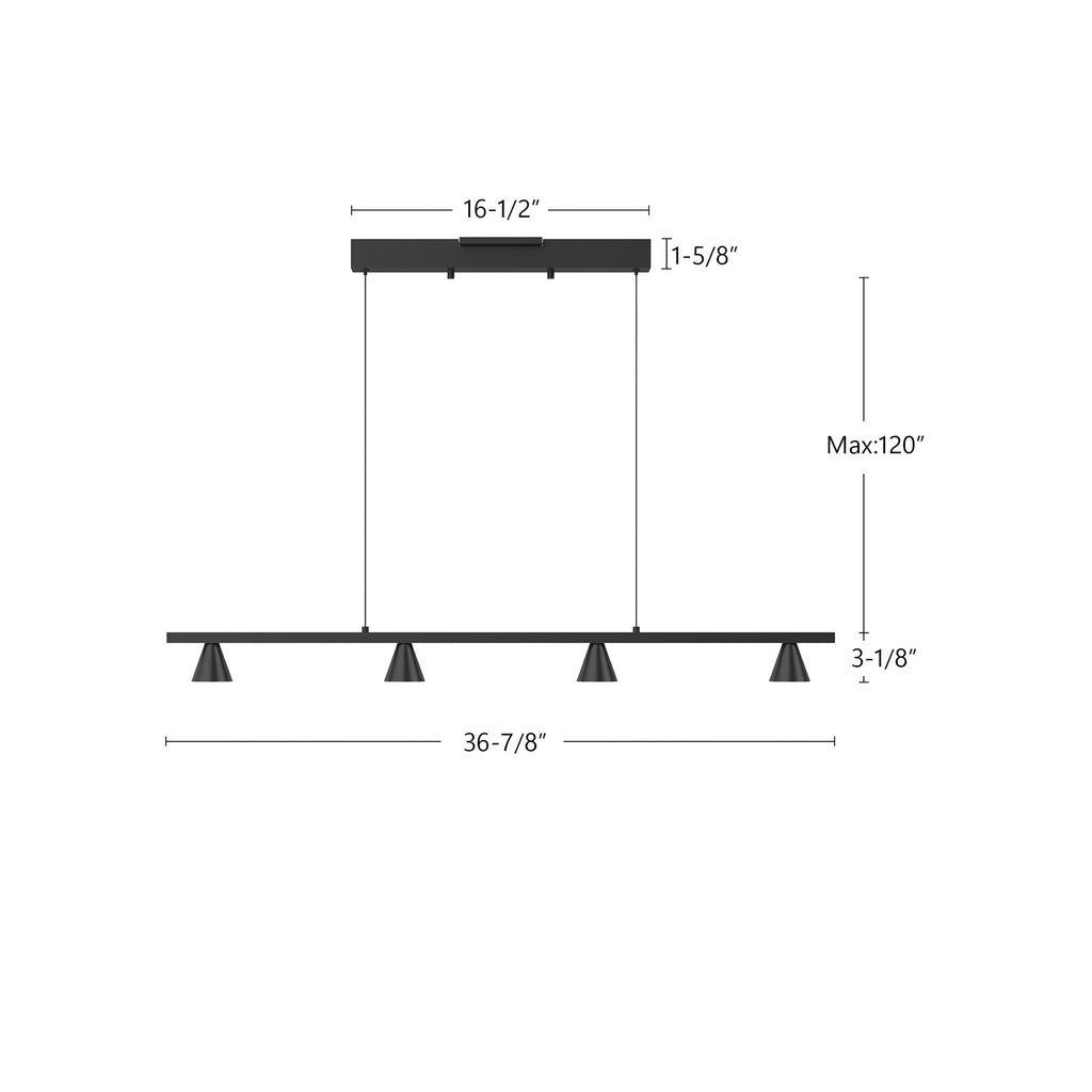 Dune 37-in Linear Pendant