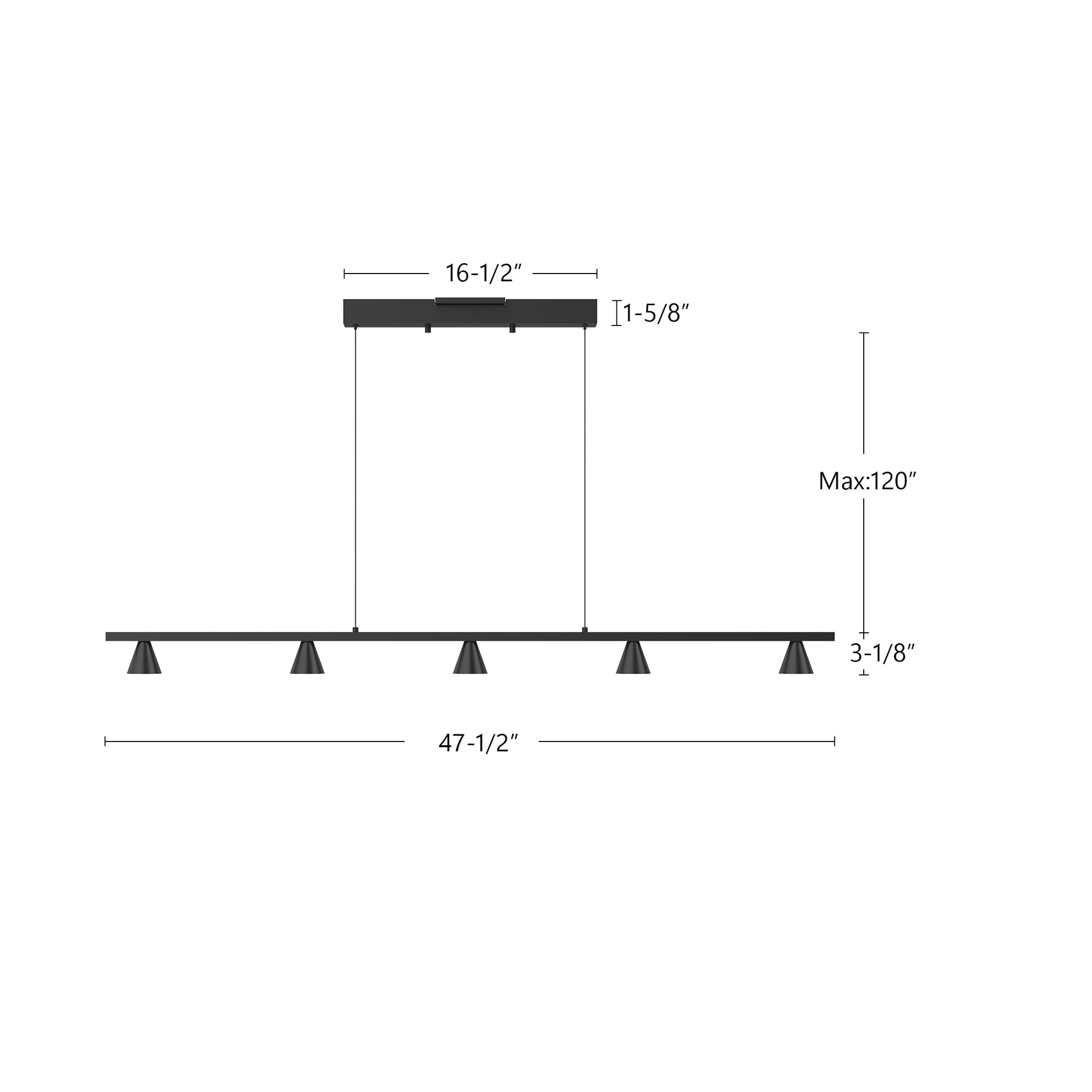 Dune 47-in Linear Pendant