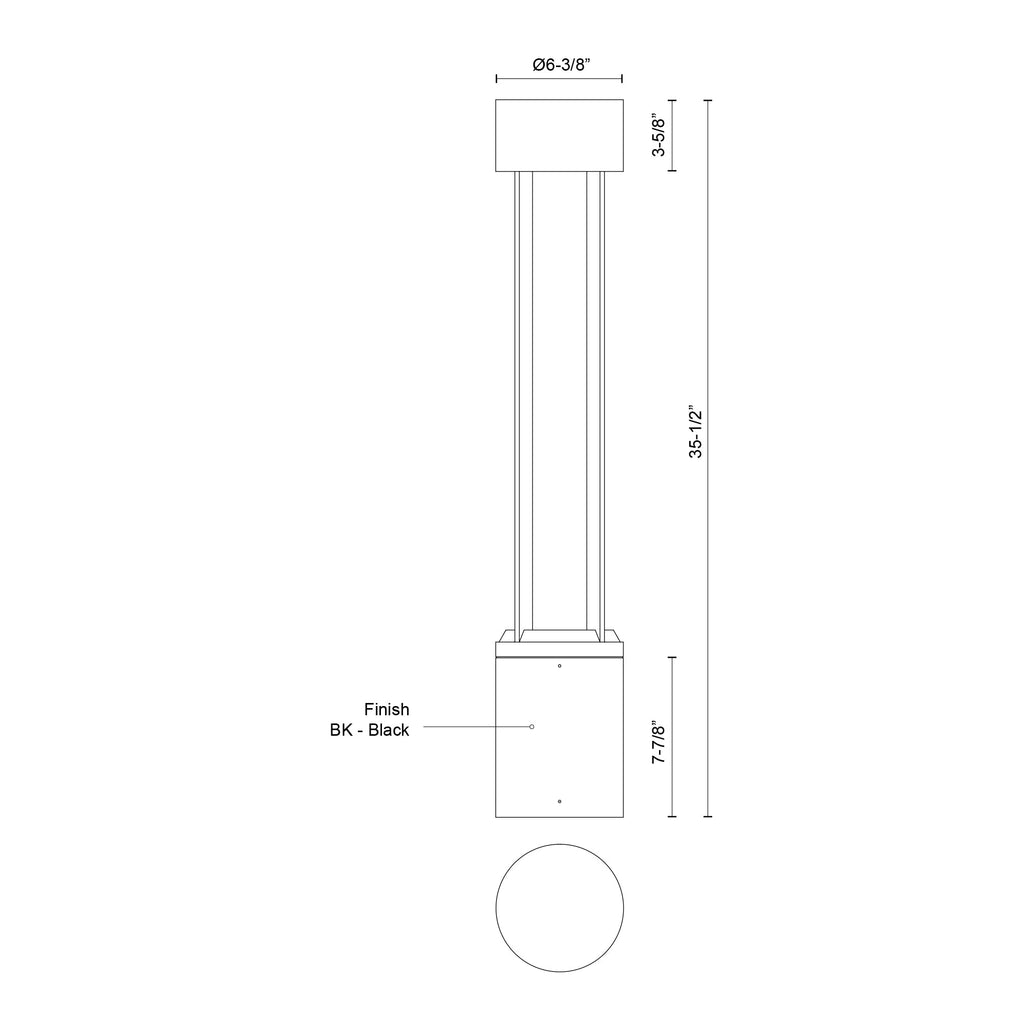 Knox 36-in Exterior Bollard