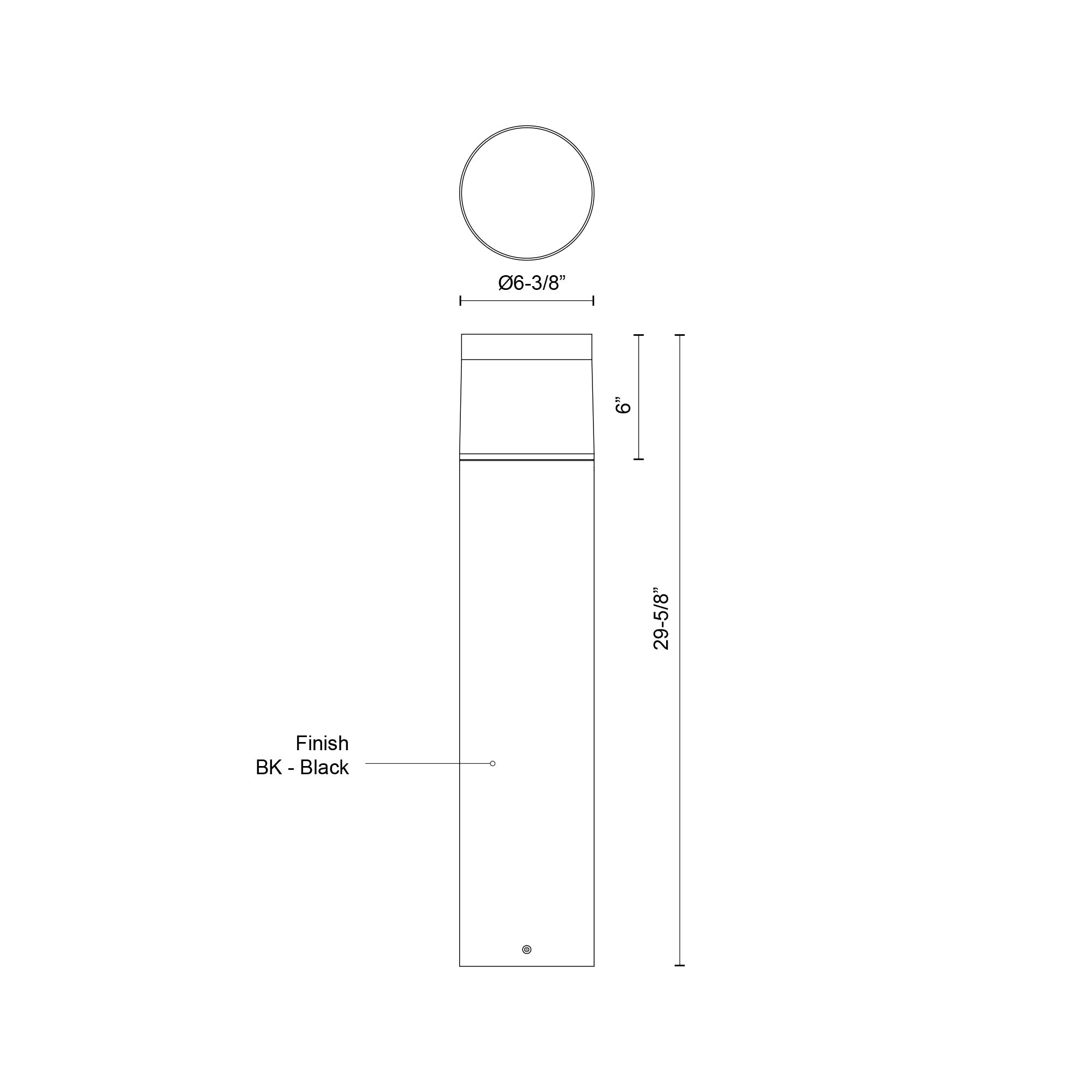 Hanover 30-in Exterior Bollard