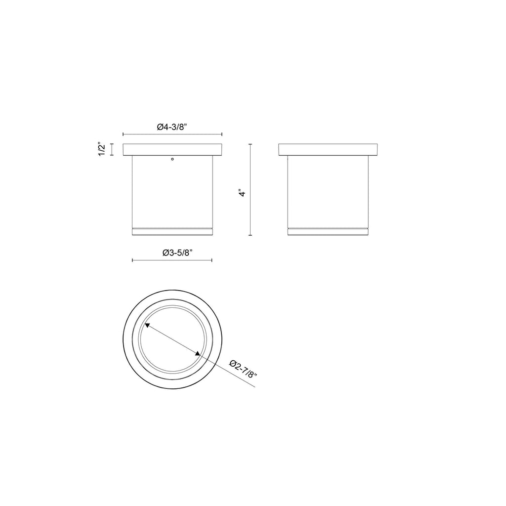 Nordic 4-in (3-in Dia.) Exterior Ceiling