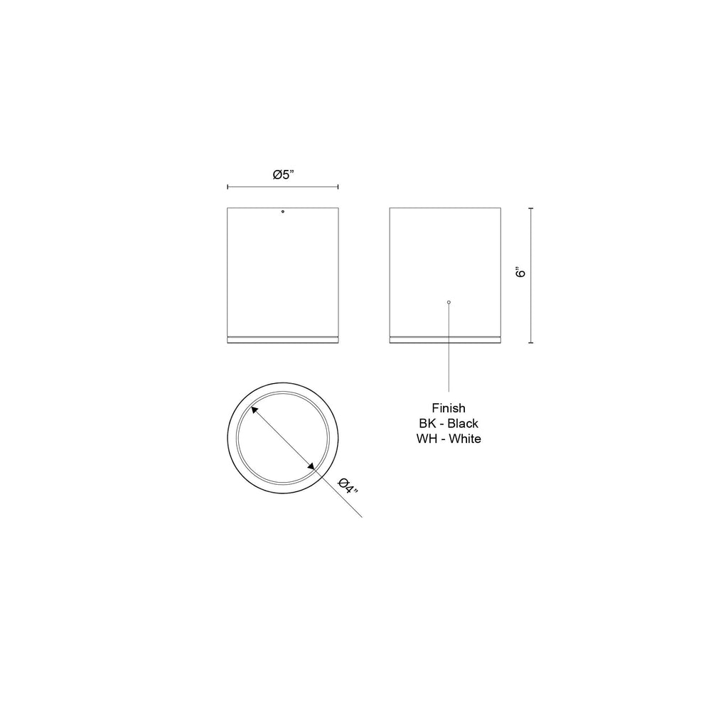 Nordic 6-in (5-in Dia.) Exterior Ceiling