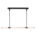 Edwin 48-in Linear Pendant — Urban Bronze/Frosted Ribbed Glass [Universal Voltage]
