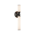 Edwin 18-in Wall/Vanity Light — Urban Bronze/Frosted Ribbed Glass