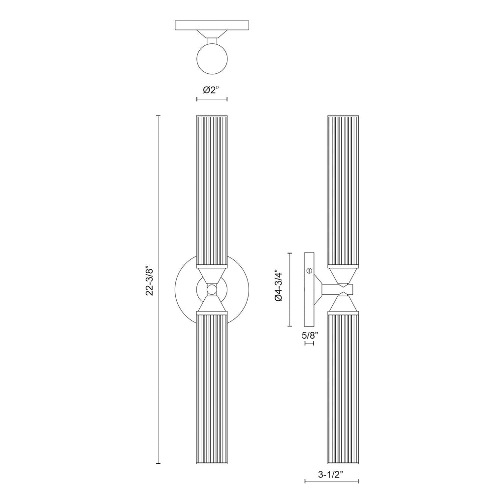 Edwin 22-in Wall/Vanity Light