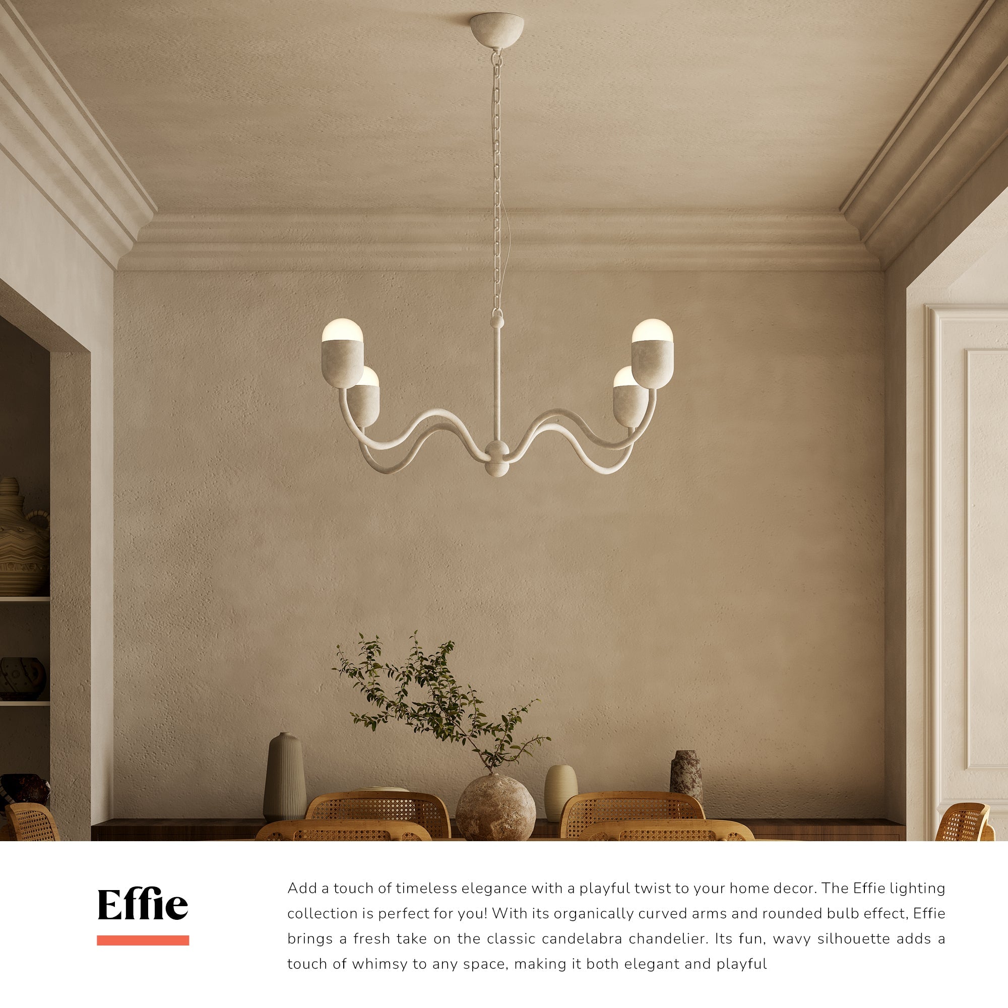 Effie 39-in Chandelier