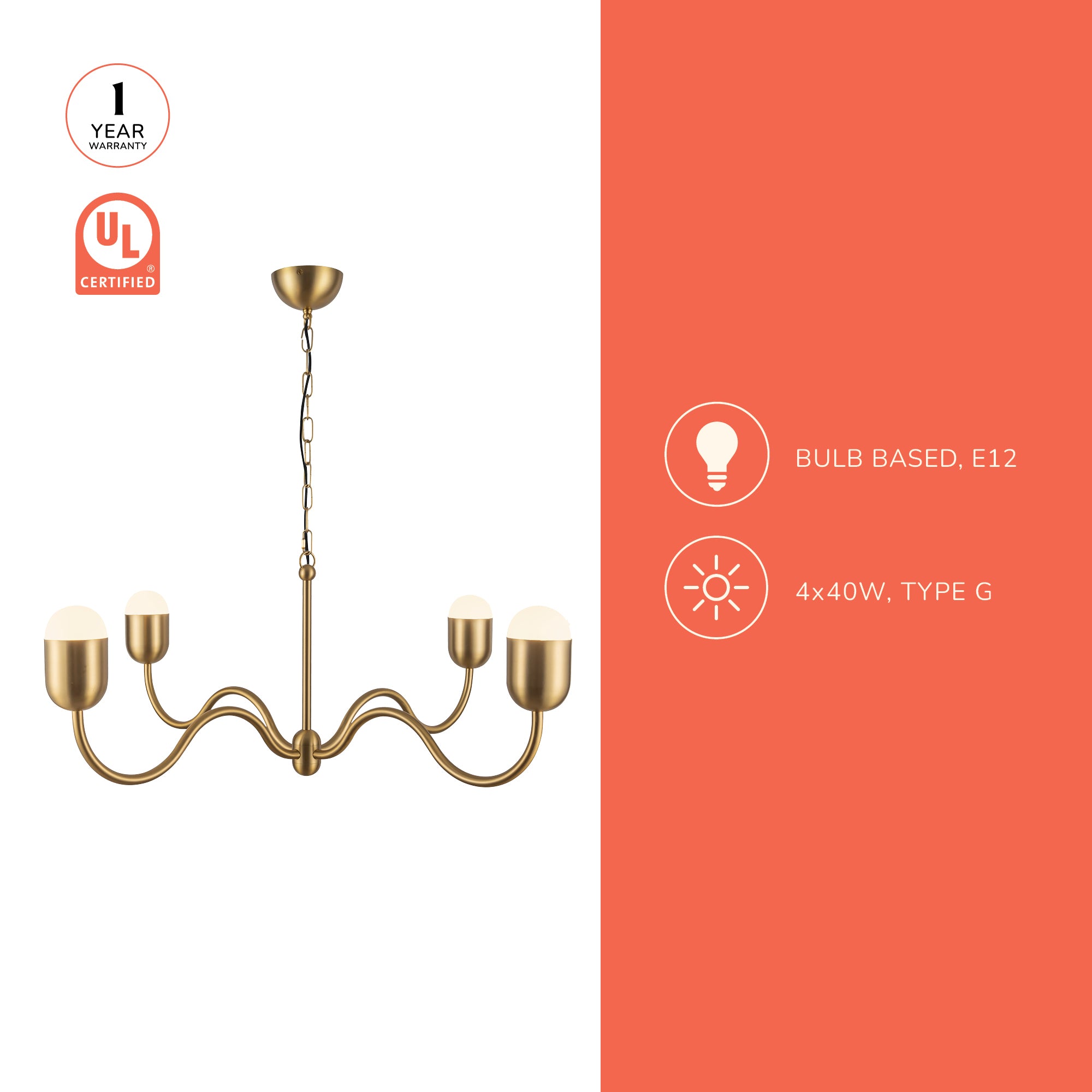 Effie 39-in Chandelier