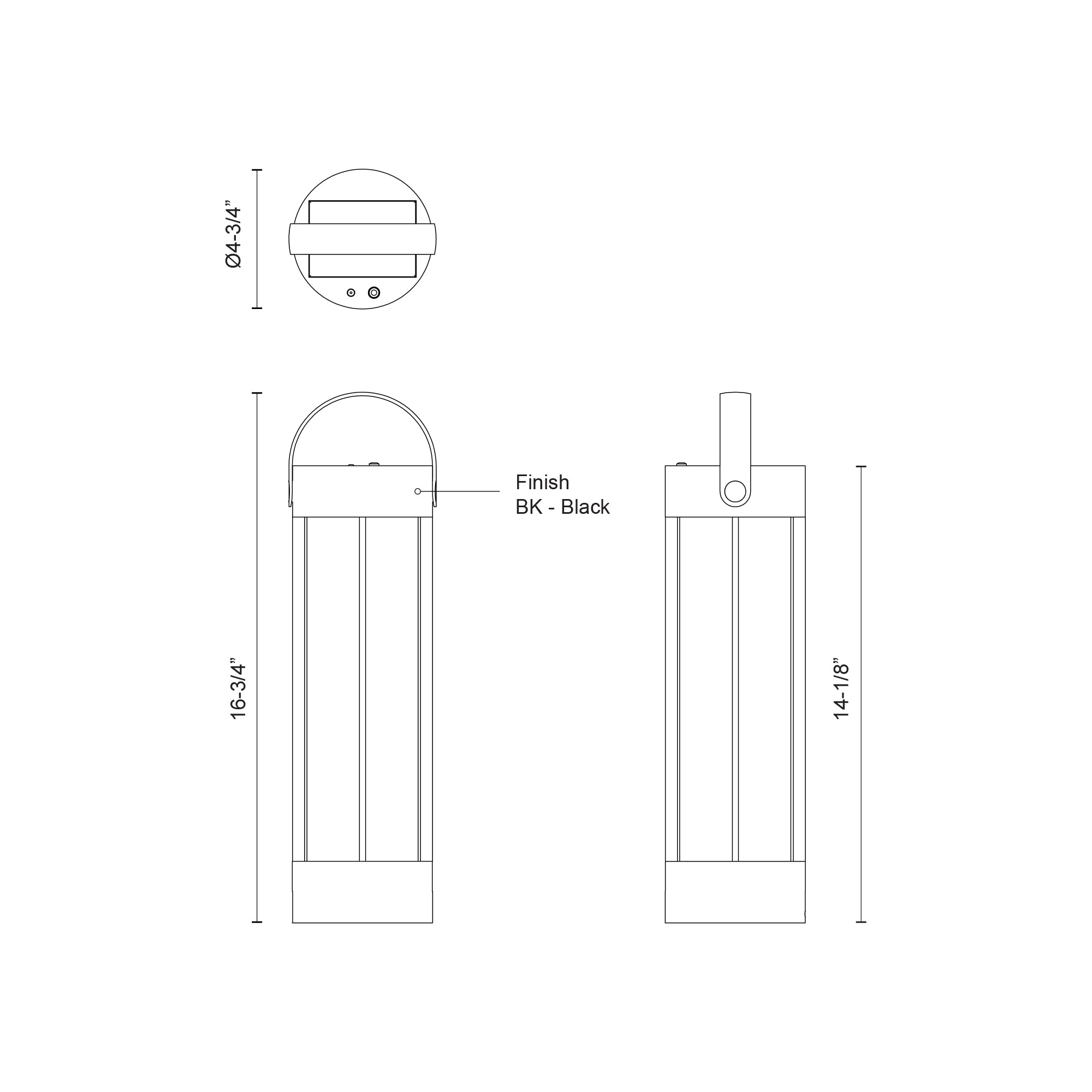 Suara 14-in Exterior Portable Lamp