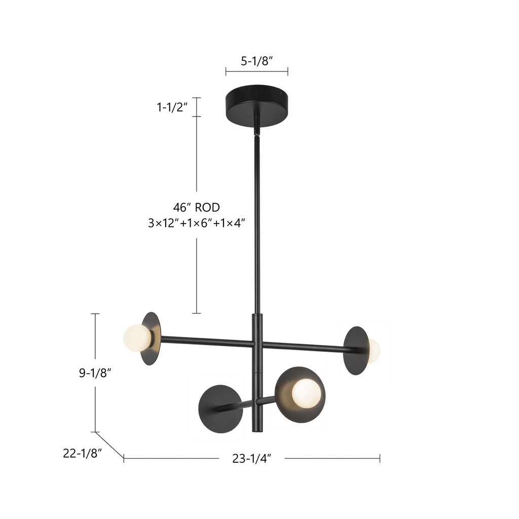 Elixir 22-in Chandelier