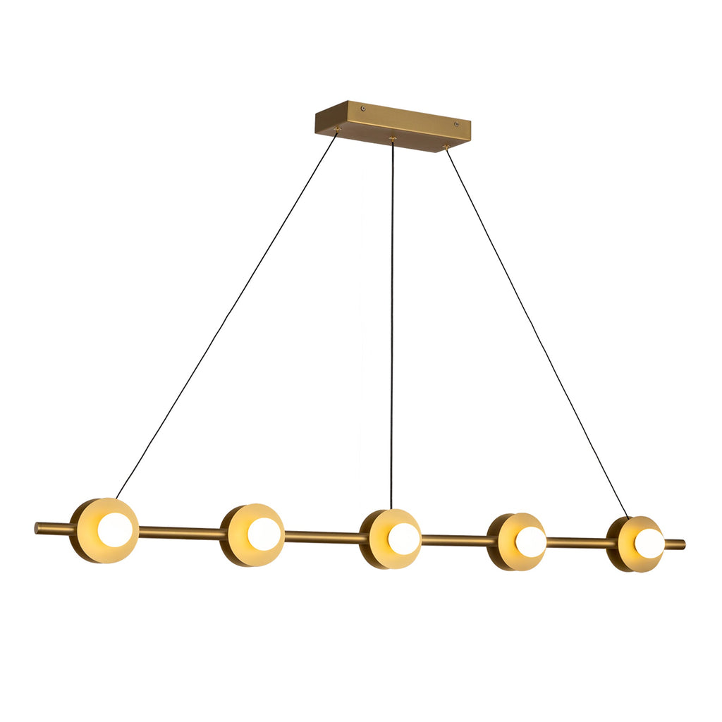 Elixir 48-in Linear Pendant — Brushed Gold [Universal Voltage]