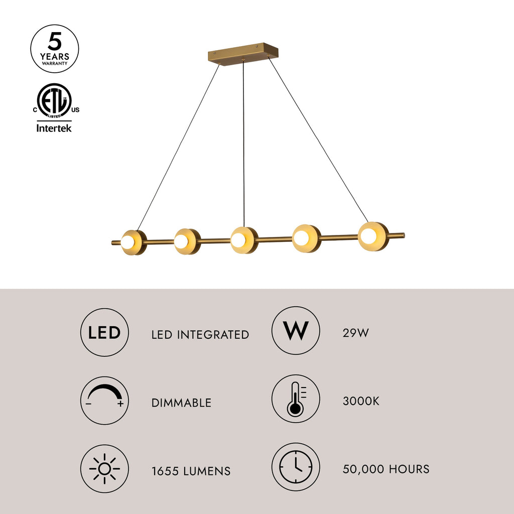 Elixir 48-in Linear Pendant