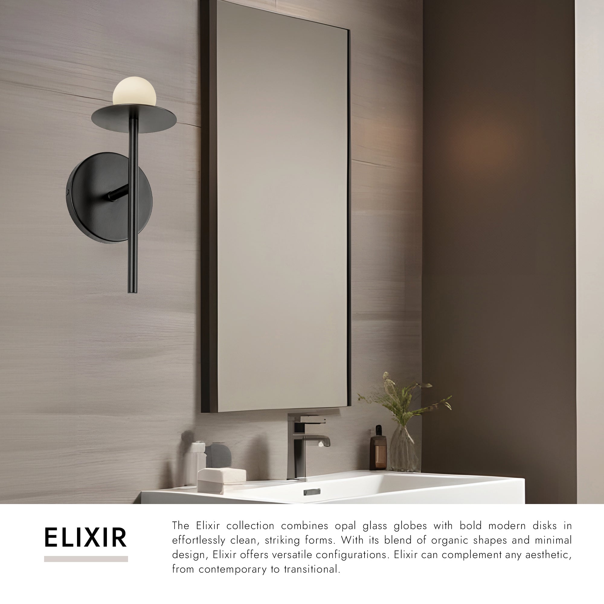 Elixir 10-in Wall Sconce