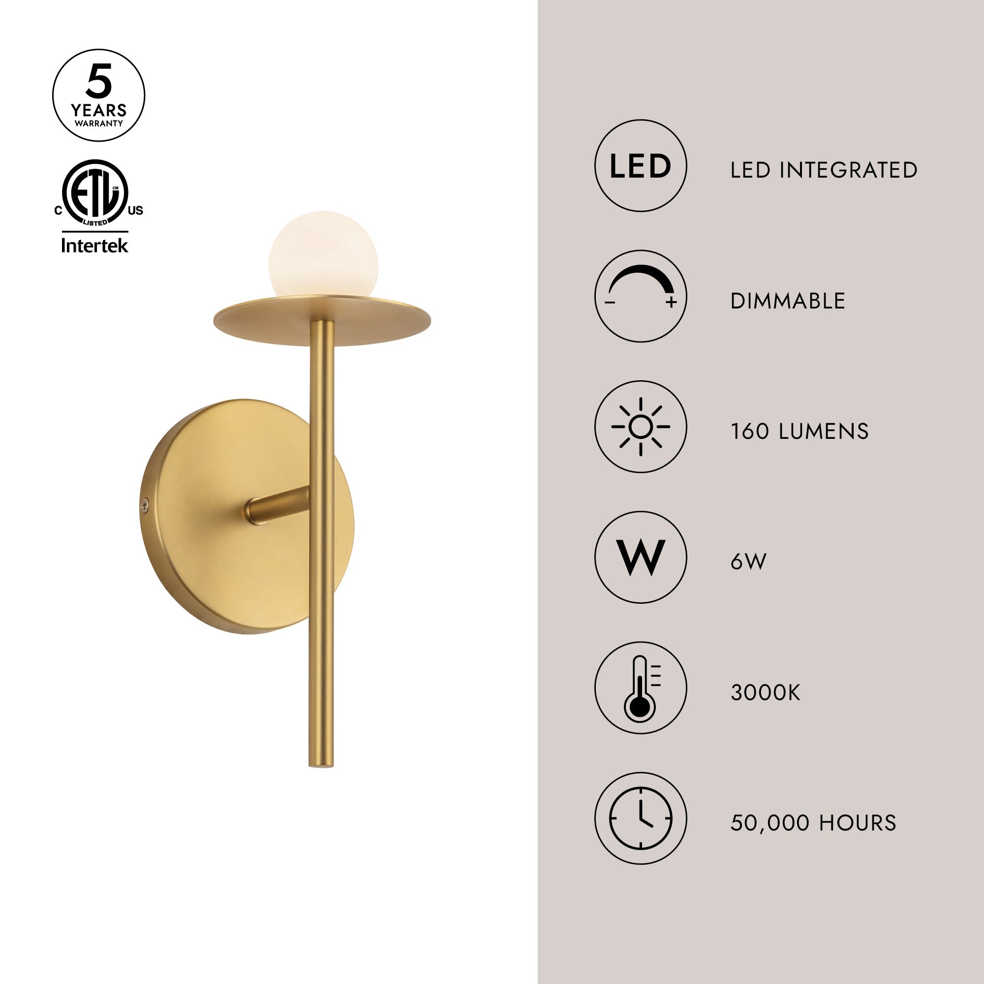Elixir 10-in Wall Sconce