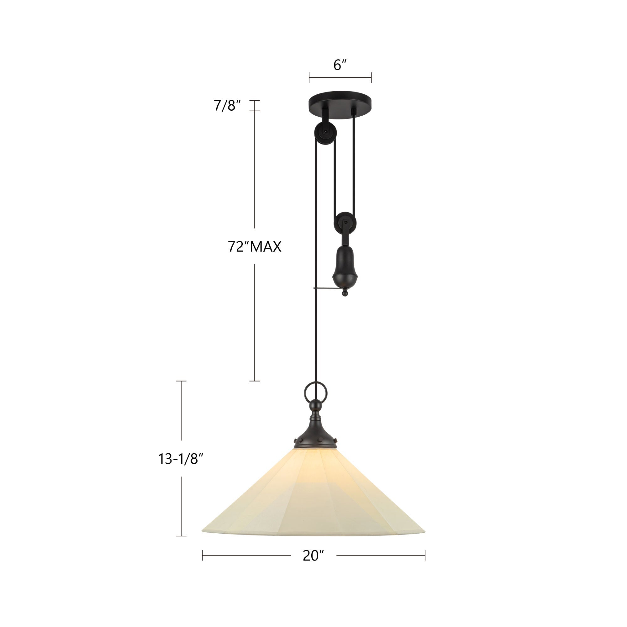 Ellen 20-in Pendant