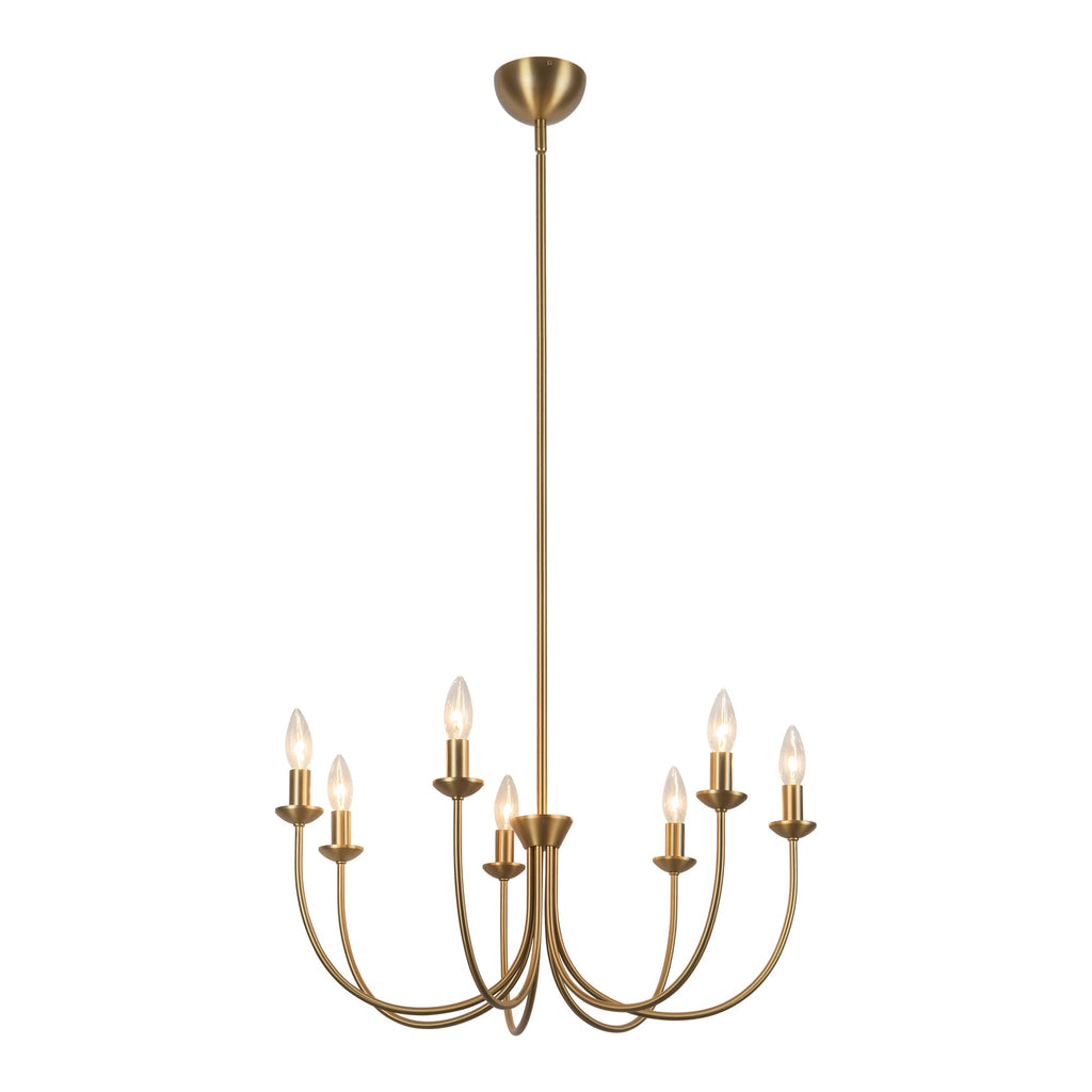 Ember 26-in Chandelier — Brushed Gold