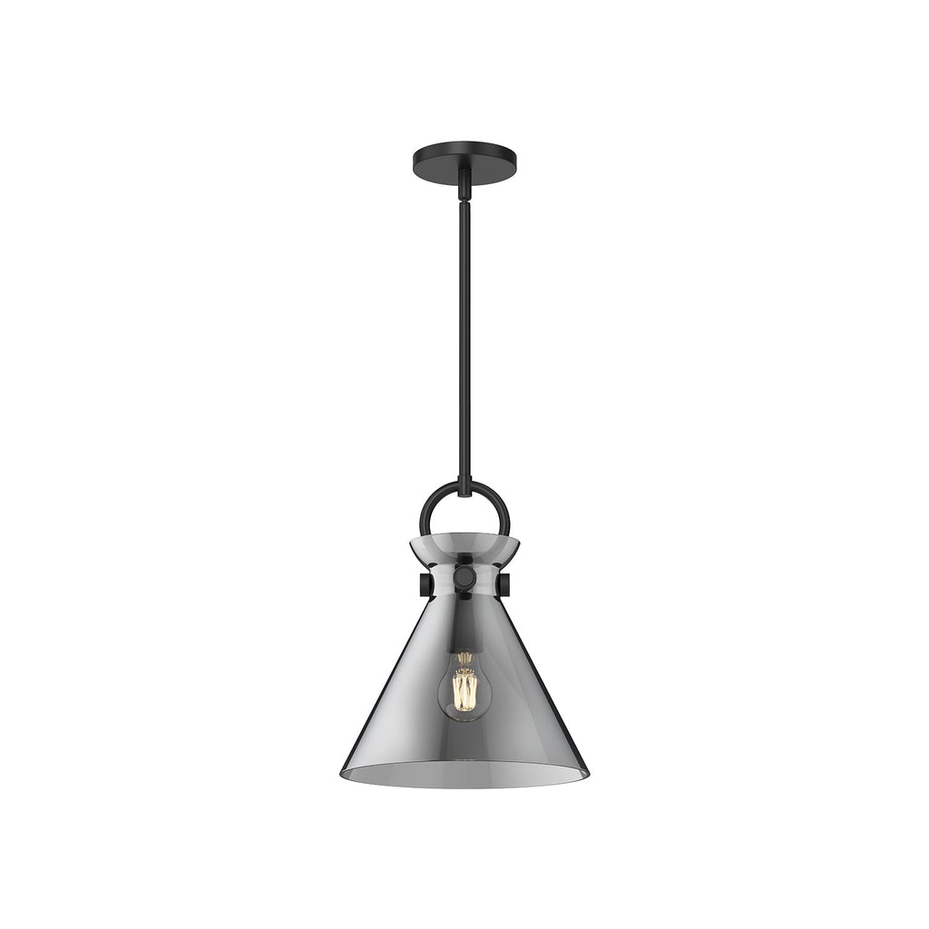 Emerson 11-in Pendant — Matte Black/Smoked