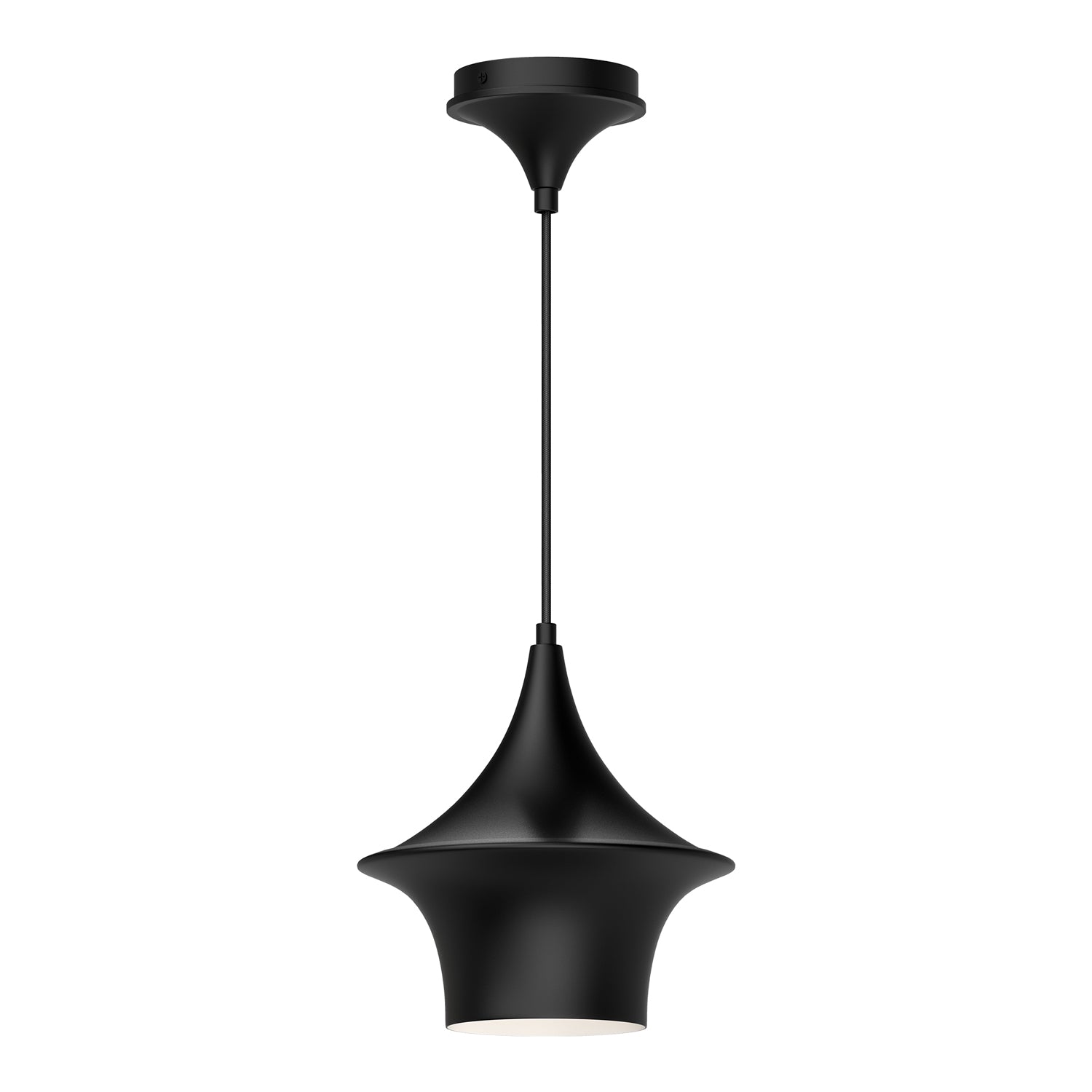Emiko 9-in Pendant — Matte Black