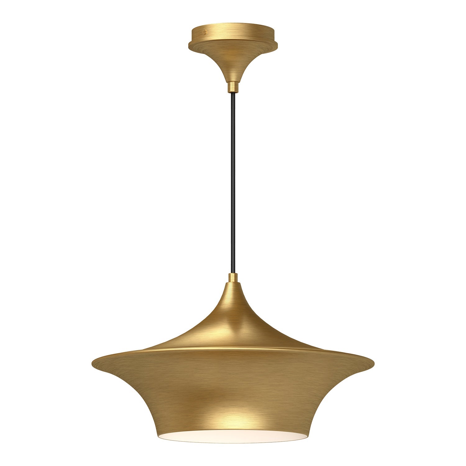 Emiko 16-in Pendant — Brushed Gold