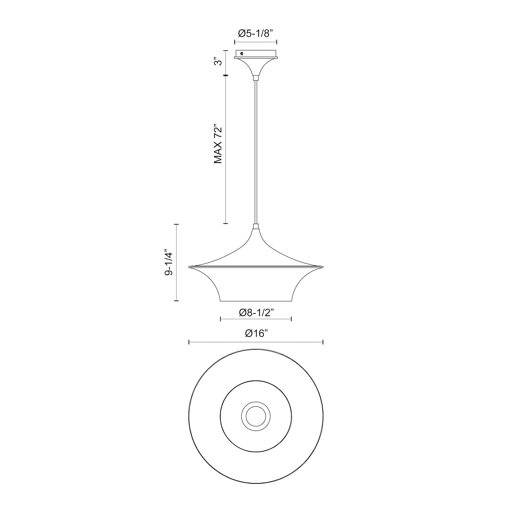 Emiko 16-in Pendant