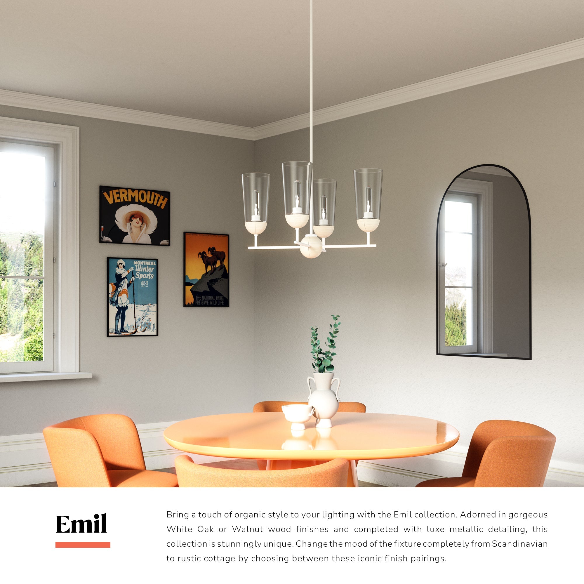 Emil 25-in Chandelier