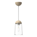 Emil 6-in Pendant — White/White Oak