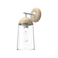 Emil 7-in Wall/Vanity Light — White/White Oak
