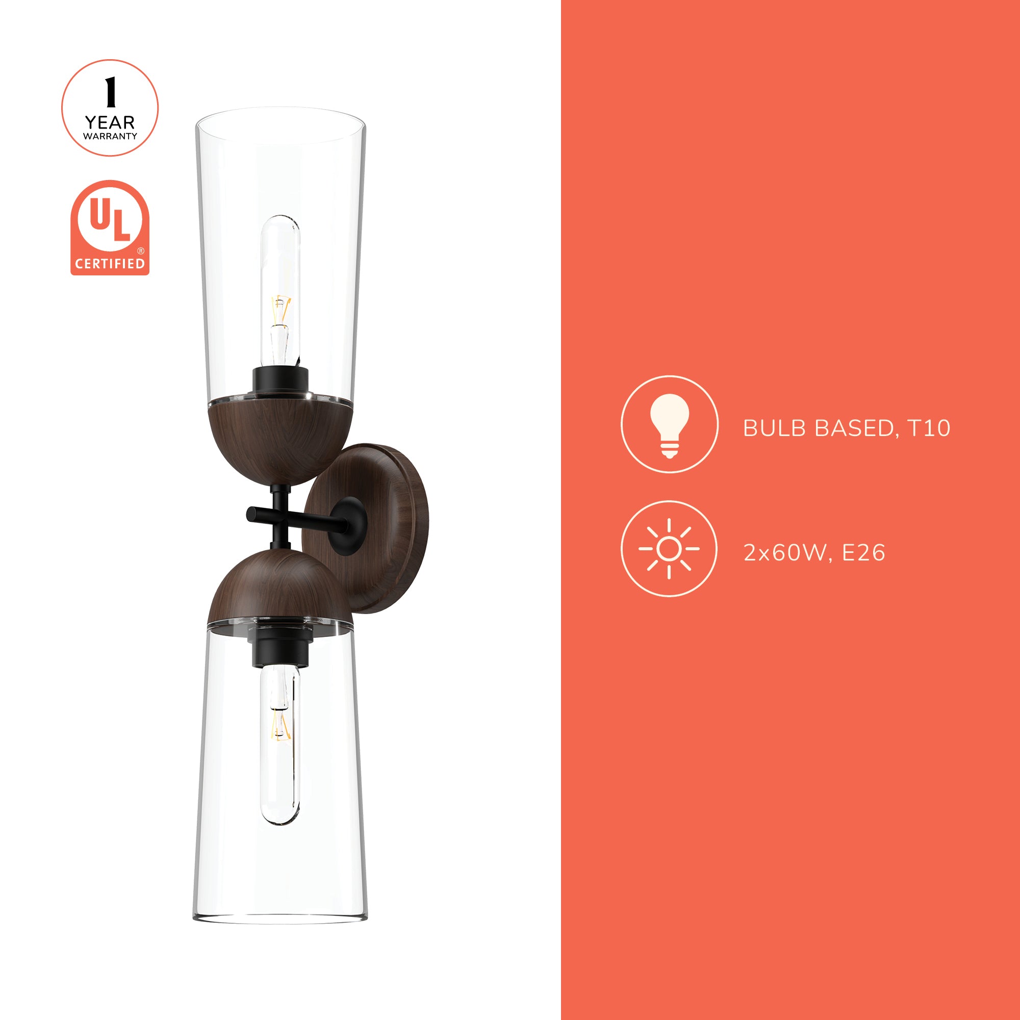 Emil 5-in Wall/Vanity Light