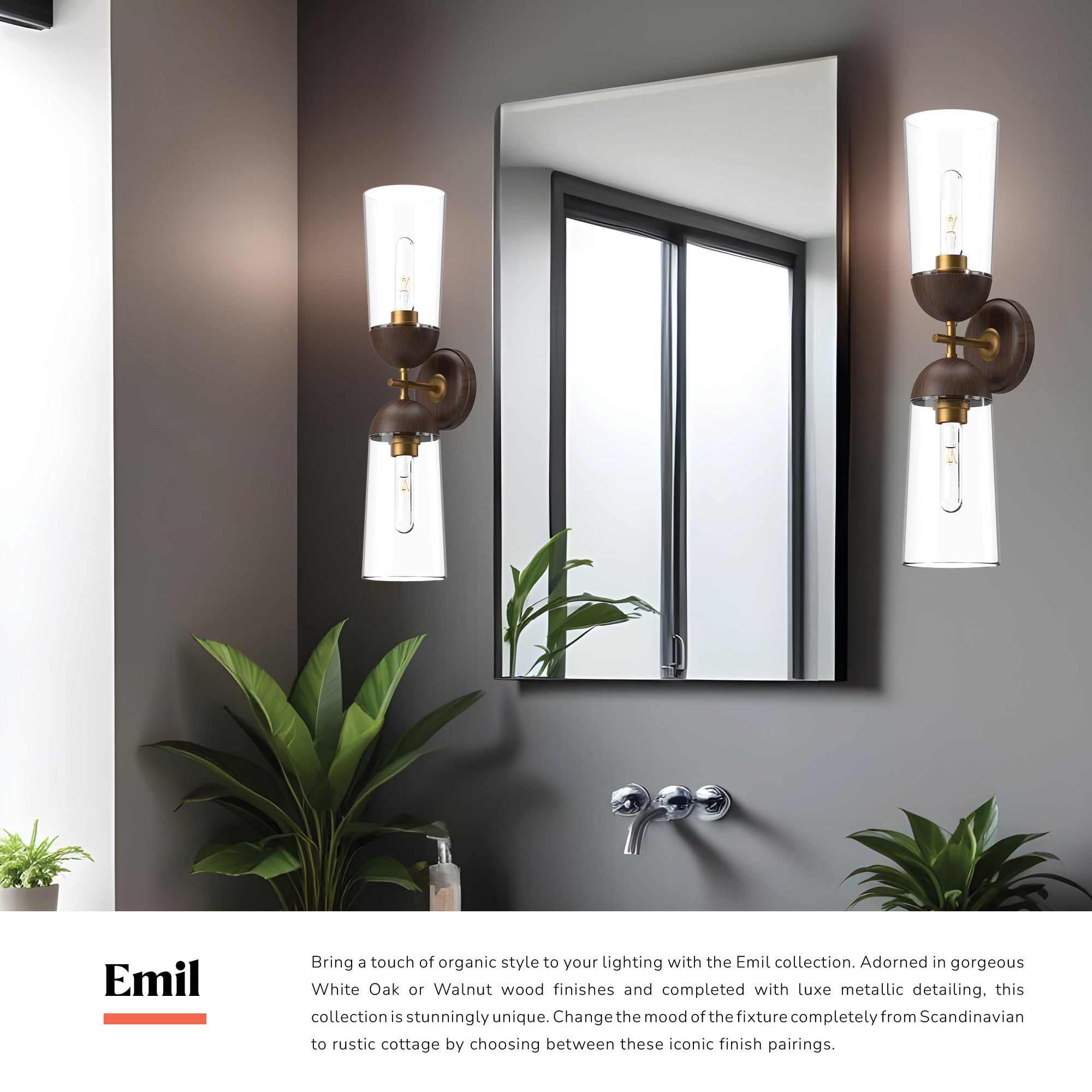 Emil 5-in Wall/Vanity Light