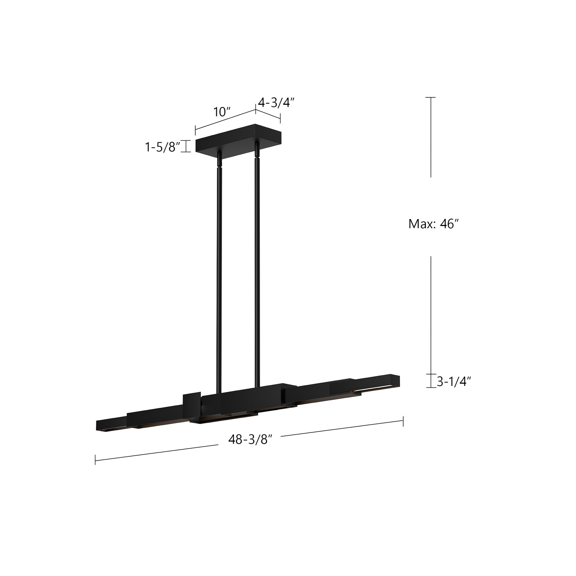 Enzo 48-in Linear Pendant