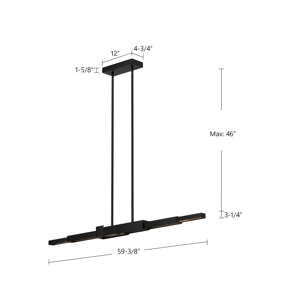 Enzo 60-in Linear Pendant
