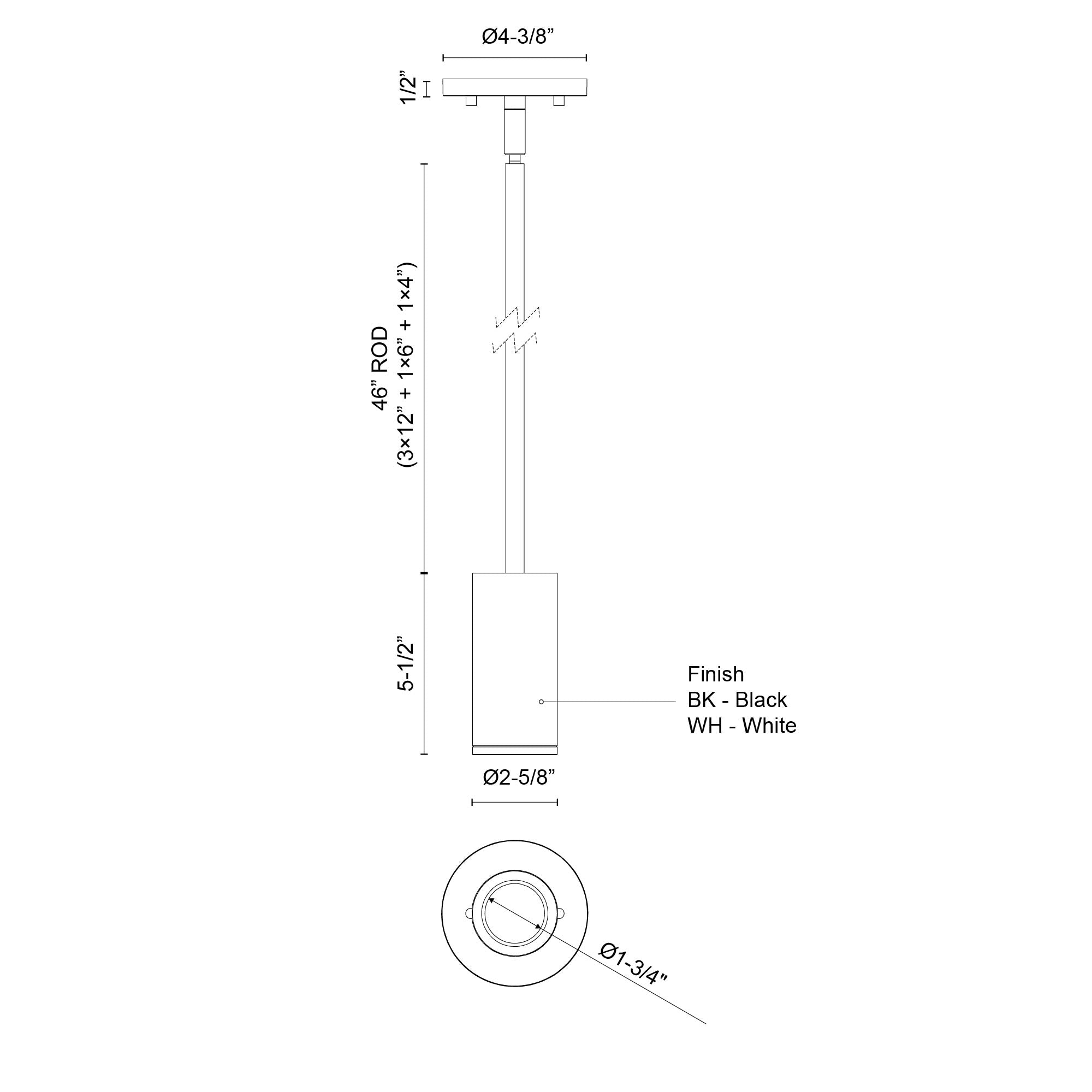 Nordic 5-in (2-in Dia.) Exterior Pendant