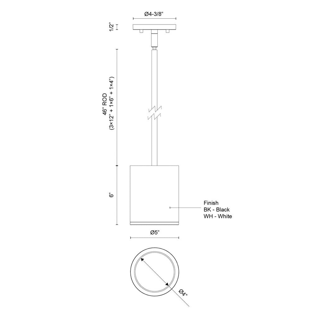 Nordic 6-in (5-in Dia.) Exterior Pendant