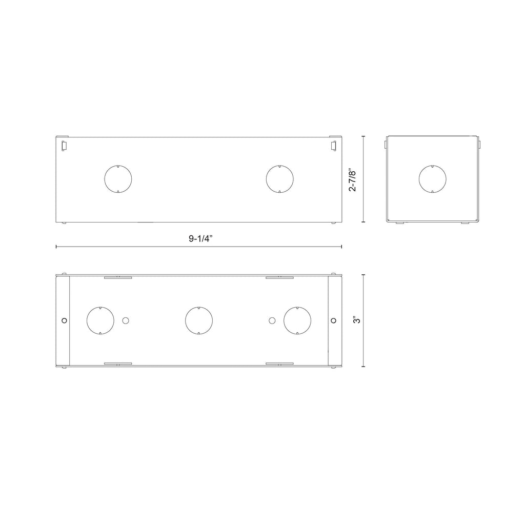 Newport ER72410-MBOX Exterior Wall/Step Light Back Box