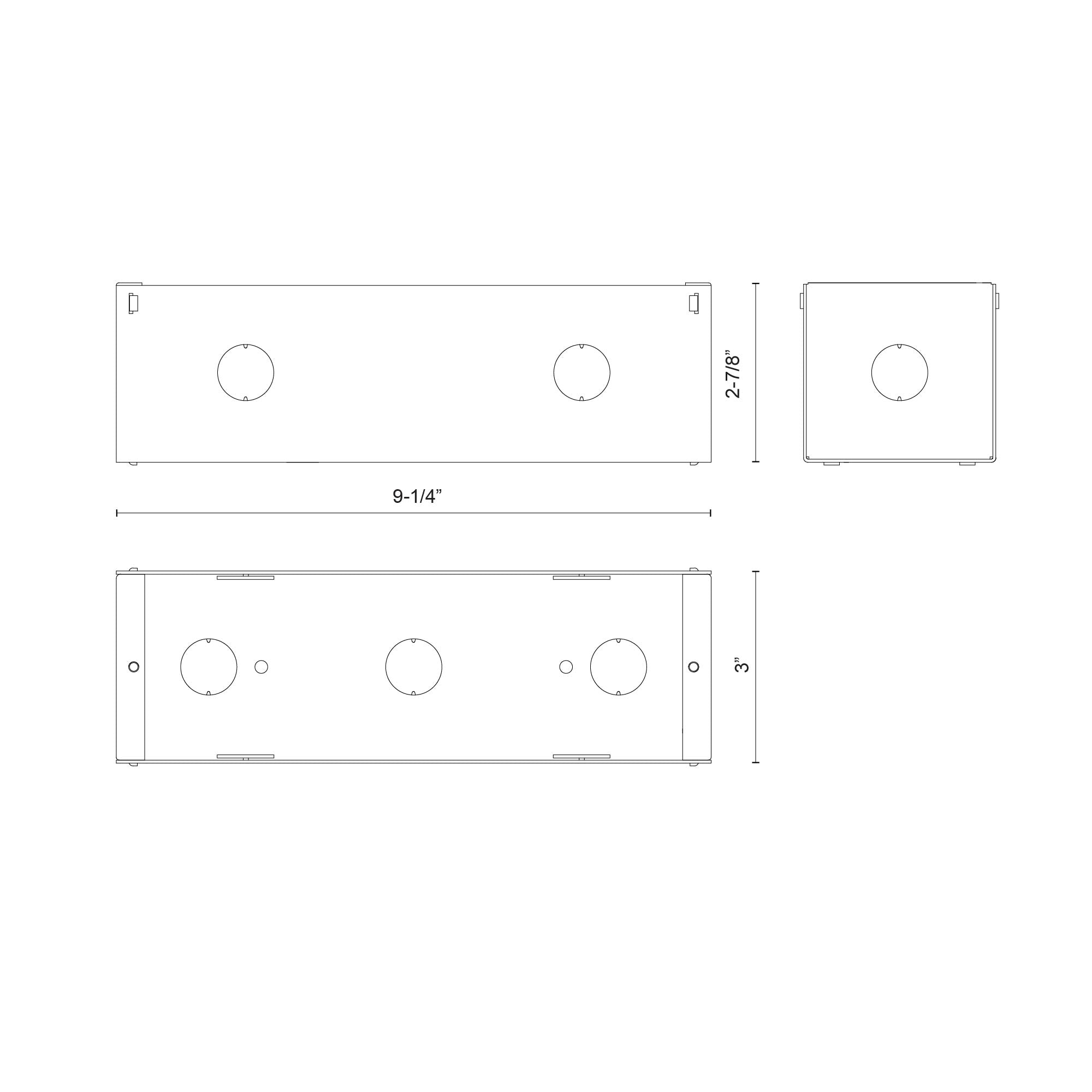 Newport ER72410-MBOX Exterior Wall/Step Light Back Box