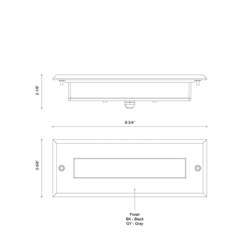 Bristol 10-inch Exterior Wall/Step Light