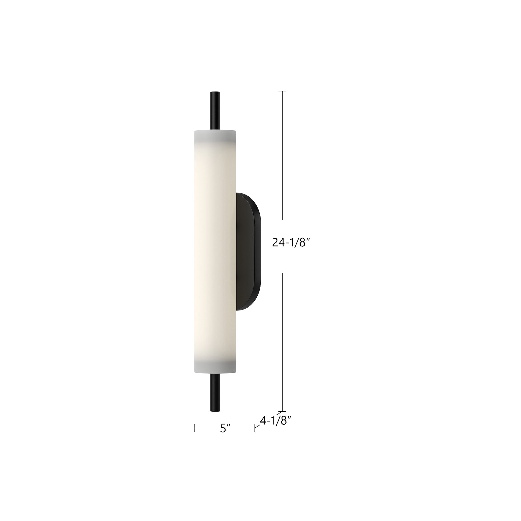 Estes 24-in Exterior Wall Sconce
