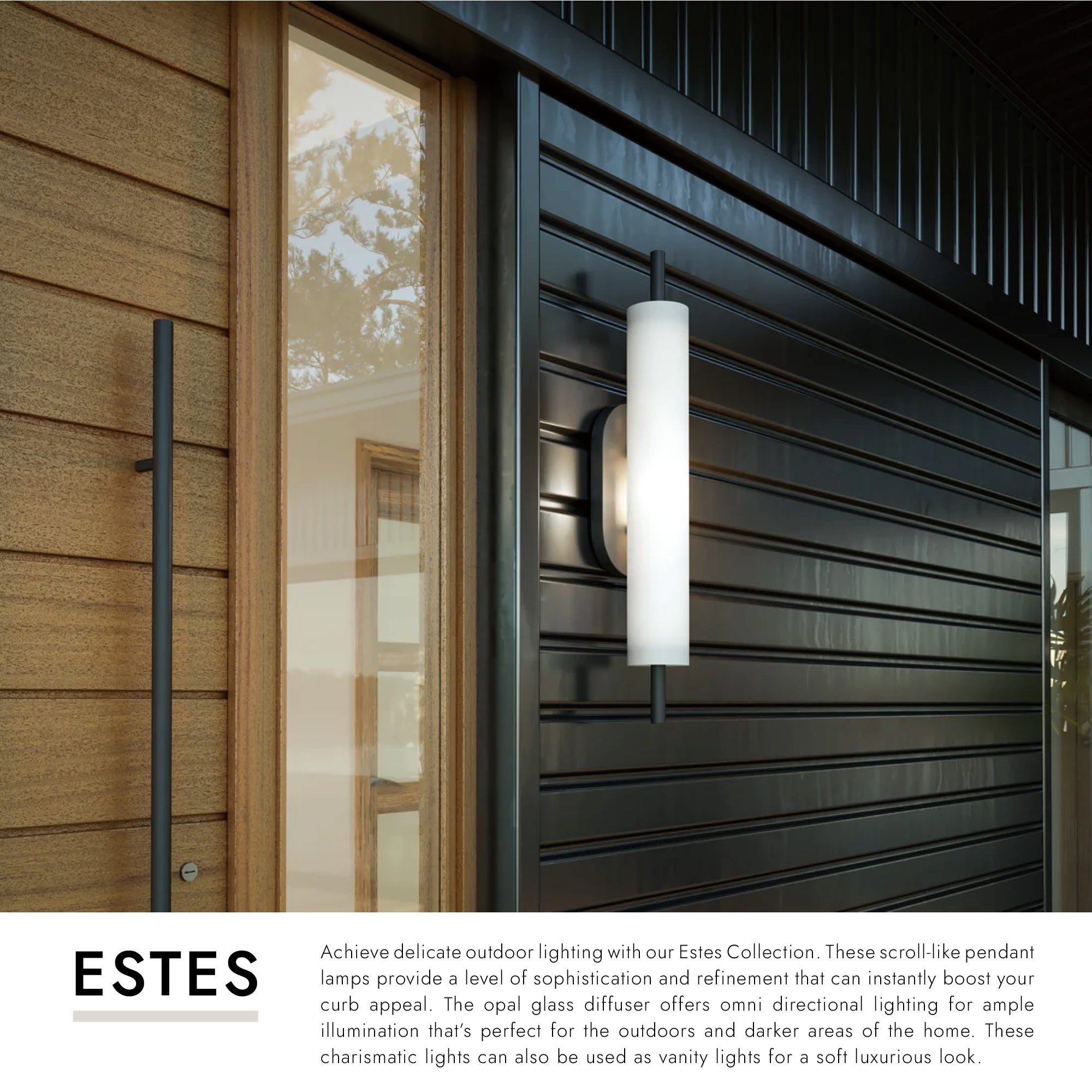 Estes 24-in Exterior Wall Sconce