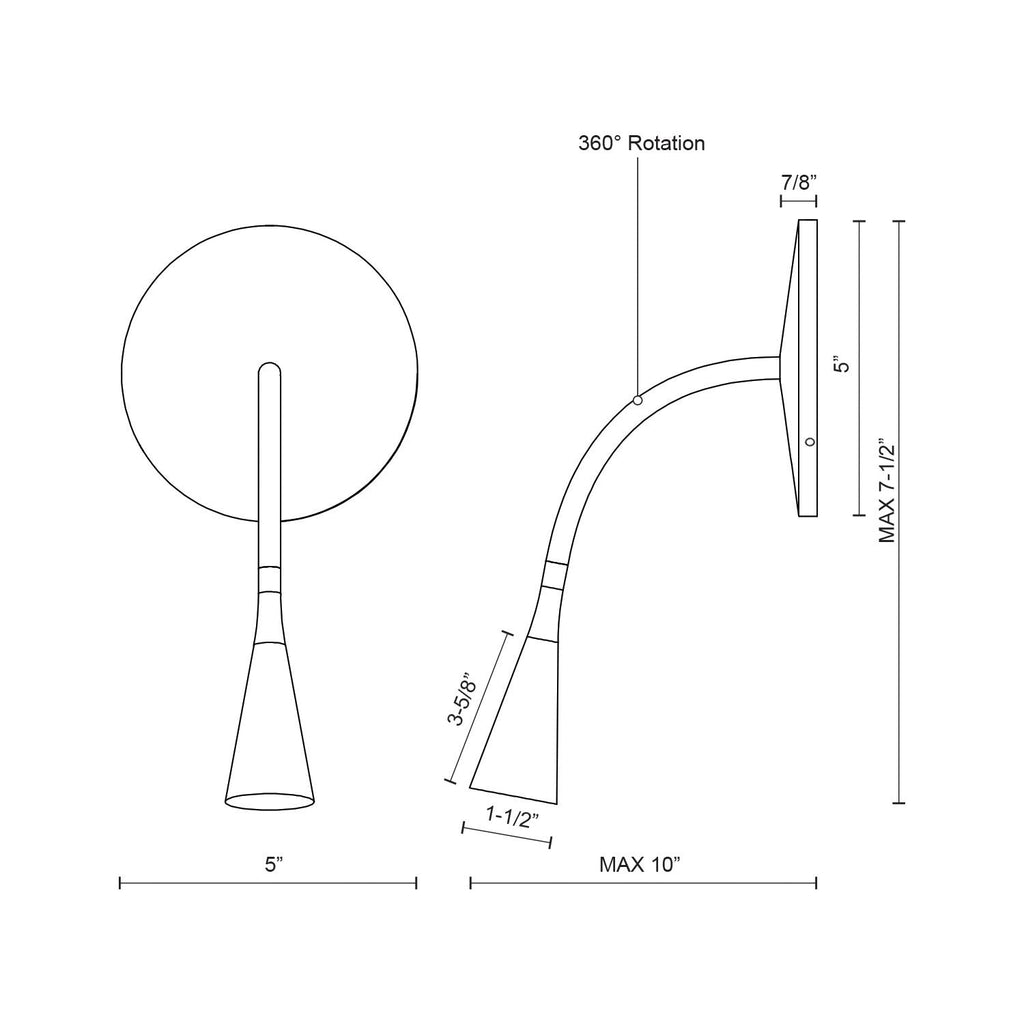 Eton 5-in Wall Sconce