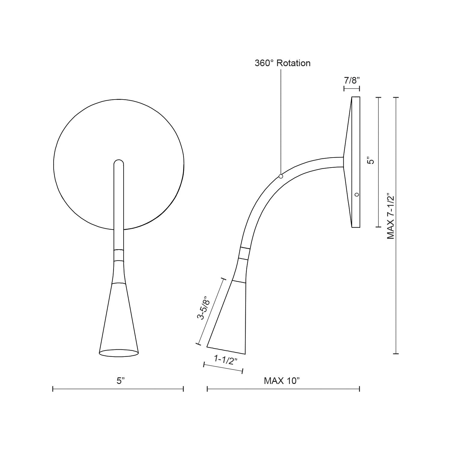 Eton 5-inch Wall Sconce
